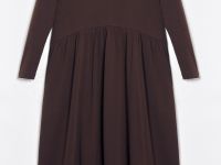 Трикотажное платье с длинным рукавом