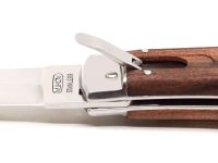 Выкидной нож Mikov Predator, сталь 420, рукоять палисандр, клипса