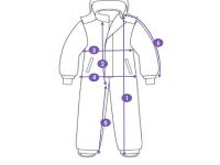 Комбинезон текстильный с полиуретановым покрытием для девочек