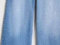 Ультраширокие джинсы с высокой посадкой, Голубой