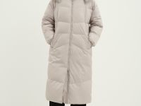 Пуховик с воротником-стойкой