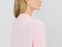 Джемпер из пряжи с шерстью альпака, Розовый