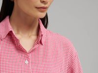 Рубашка прямого кроя в клетку