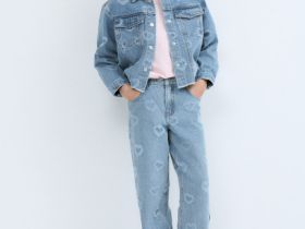 Джинсовая куртка для девочек, Голубой