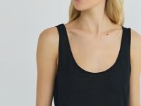 Вязаная майка, Черный