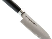 Нож кухонный Сантоку Samura Damascus SD-0092/Y, сталь VG-10/дамаск, рукоять G-10