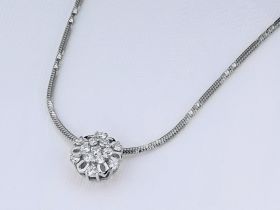 Подвеска из белого золота с бриллиантами э0901пд11182600