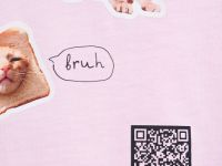 Футболка c AR-принтом для девочек, Розовый