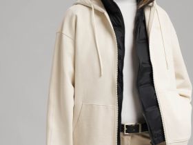 Толстовка объемного кроя из футера