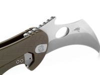 Складной нож LionSteel L.E.One, сталь Magnacut, рукоять алюминий, зеленый