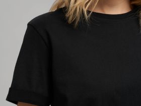 Футболка свободного кроя из джерси