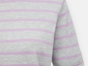 Джемпер в полоску с коротким рукавом