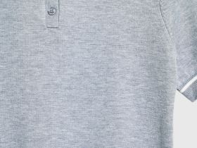 Базовый джемпер поло с коротким рукавом, Серый