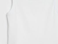 Базовая майка в рубчик, Белый