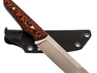 Нож Pocket Wolf Танто, сталь AUS10Co, рукоять G10, черно-оранжевый