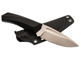 Нож Pocket Wolf Мини Тактик с долом, сталь CPR, рукоять G10 черный