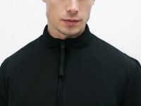 Утеплённый бомбер с воротником-стойкой, Черный