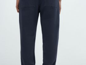 Джоггеры из эластичной ткани, Голубой