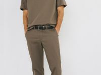 Брюки из твила, Коричневый