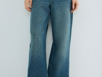 Джинсы со средней посадкой, Синий