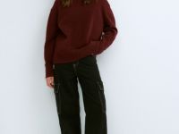 Вязаный джемпер для девочек, Фиолетовый