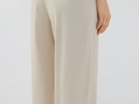 Льняные брюки Baggy, Бежевый