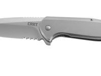 Складной нож Liong Mah’s Design G.S.D™ (Get.S**T.Done) CRKT 3710, клинок AUS-8 Satin Combo, рукоять нержавеющая сталь