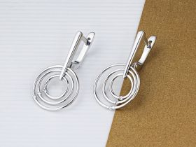 Серьги из белого золота с бриллиантами э4001сг09181100