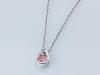 Классическая подвеска из белого золота э0912пд06200853_pink