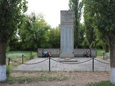 Братская могила советских воинов, погибших в период Сталинградской битвы