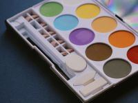 Набор прессованной пастели nuance., Tablette chromatique, яркие оттенки, 10 цв., с инструментами