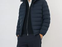 Лёгкая утеплённая куртка, Синий
