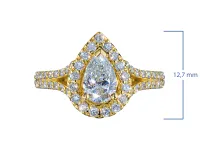 Кольцо из желтого золота э0312кц08220602