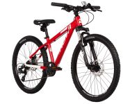 Подростковый велосипед Novatrack Extreme D 24 7sp, год 2025, цвет Красный, ростовка 13
