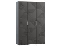 Распашной шкаф Шелтон 3-137x212 Графитовый
