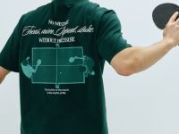 Футболка из хлопка с принтом, Зеленый