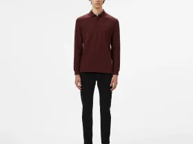 Мужское поло Lacoste с длинными рукавами