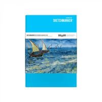 Скетчбук SKETCHMARKER & Pushkinskiy MARKER LINE 17,6х25 см 44 л 160 г, Ван Гог мягкая обложка цв.бир