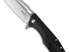 Нож складной Caracal Flipper, Designed by Boris Manasherov, Boker Plus 01BO771, сталь D2 Stonewashed Plain, рукоять стеклотекстолит G10