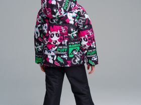 Куртка текстильная с полиуретановым покрытием для девочек