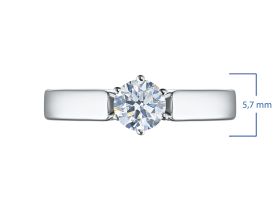 Помолвочное кольцо из белого золота э4712кц05162200_white