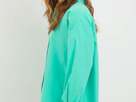 Рубашка из хлопка свободного силуэта