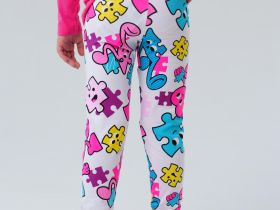 Брюки трикотажные для девочек (легинсы), 2 пары в комплекте