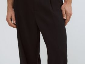 Широкие брюки с ремнём, Черный