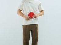 Трикотажные брюки с лампасами, Бежевый