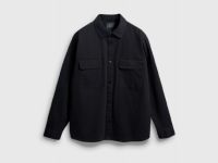 Рубашка-куртка из твила, Черный