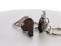 Нож-брелок складной сердце LionSteel LB EB - LionBeat Ebony, сталь 440, рукоять африканское дерево