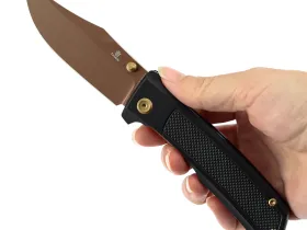 Складной нож Tenable Bison, сталь Nitro-V, рукоять алюминий, черный