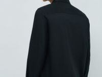 Классическая рубашка из хлопка, Черный