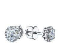 Пусеты из белого золота э4712пс08191360_white